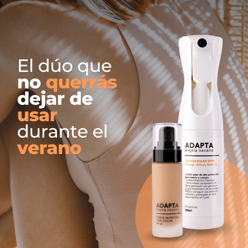 Pack Solar Facial y corporal SPF50 ADAPTA