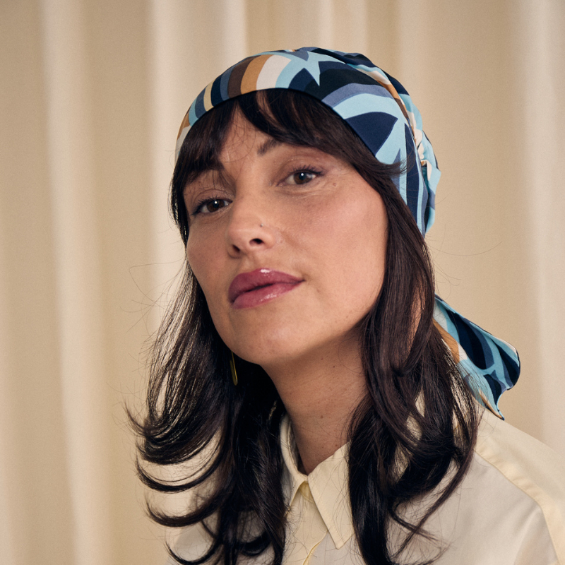 Turbante Felicja para Oncología y Alopecia con Contorno de Cabello